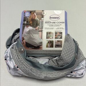 Boppy Multi-Use Cover in Gray and White